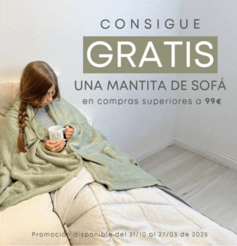 MANTITA DE SOFÁ POR COMPRA SUPERIOR A 99€